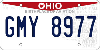 OH license plate GMY8977