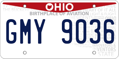 OH license plate GMY9036