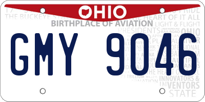 OH license plate GMY9046