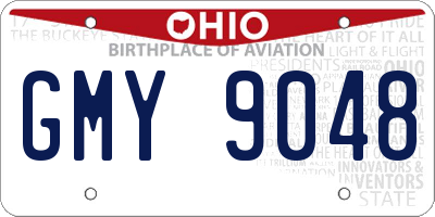 OH license plate GMY9048