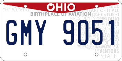 OH license plate GMY9051