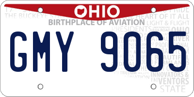 OH license plate GMY9065