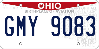 OH license plate GMY9083