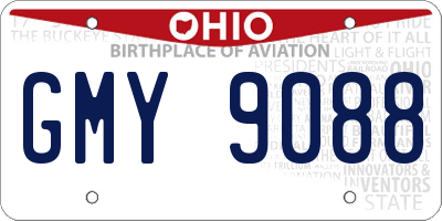 OH license plate GMY9088
