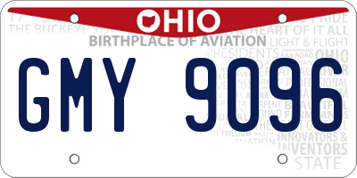 OH license plate GMY9096