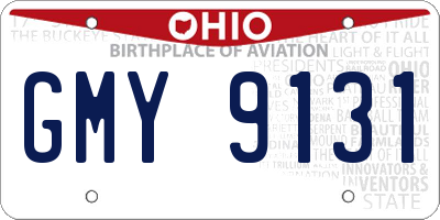 OH license plate GMY9131