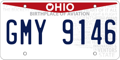 OH license plate GMY9146