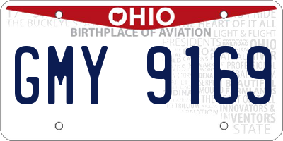 OH license plate GMY9169