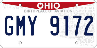 OH license plate GMY9172