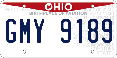 OH license plate GMY9189