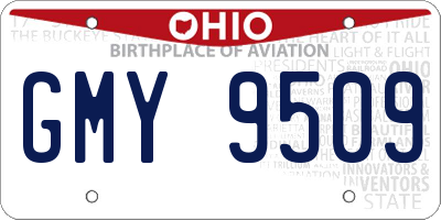 OH license plate GMY9509