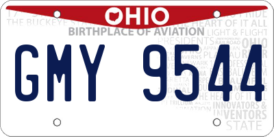 OH license plate GMY9544