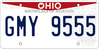 OH license plate GMY9555