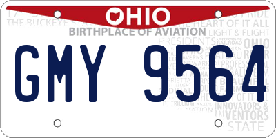 OH license plate GMY9564