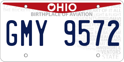 OH license plate GMY9572