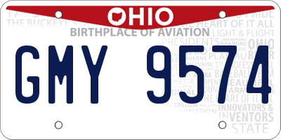OH license plate GMY9574