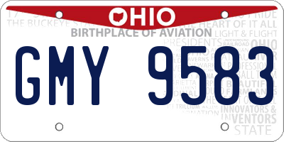 OH license plate GMY9583