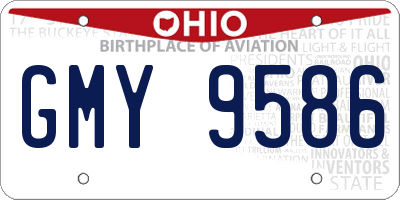 OH license plate GMY9586