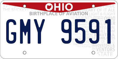 OH license plate GMY9591