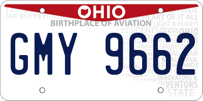 OH license plate GMY9662