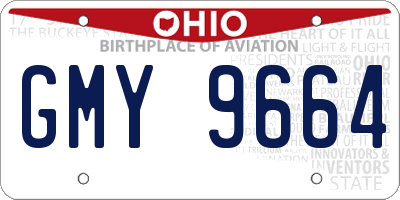 OH license plate GMY9664
