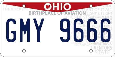 OH license plate GMY9666