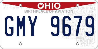OH license plate GMY9679