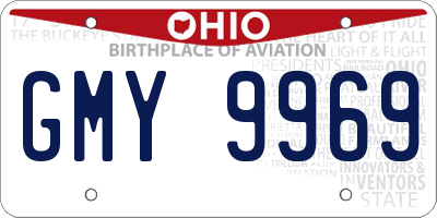 OH license plate GMY9969