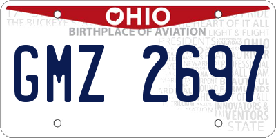 OH license plate GMZ2697