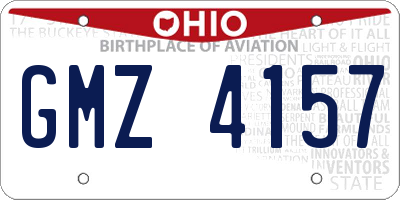 OH license plate GMZ4157