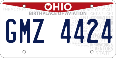 OH license plate GMZ4424