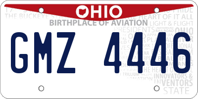 OH license plate GMZ4446