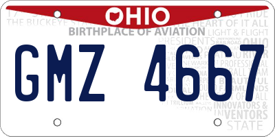 OH license plate GMZ4667