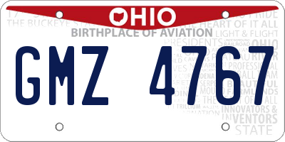 OH license plate GMZ4767