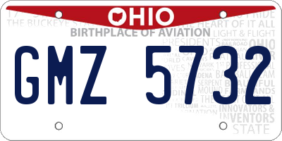 OH license plate GMZ5732