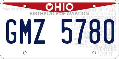 OH license plate GMZ5780