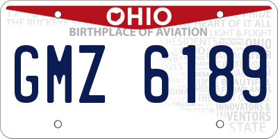 OH license plate GMZ6189