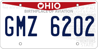 OH license plate GMZ6202