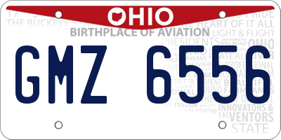 OH license plate GMZ6556