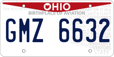 OH license plate GMZ6632
