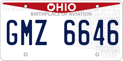 OH license plate GMZ6646