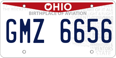 OH license plate GMZ6656