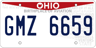 OH license plate GMZ6659