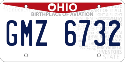 OH license plate GMZ6732