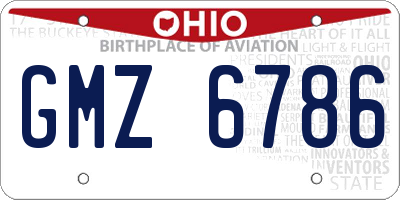 OH license plate GMZ6786