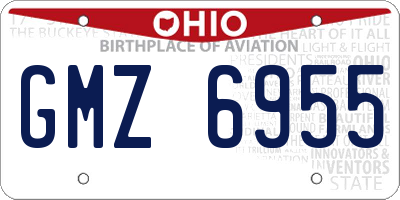 OH license plate GMZ6955
