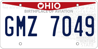 OH license plate GMZ7049
