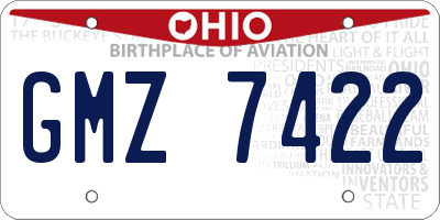 OH license plate GMZ7422