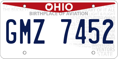 OH license plate GMZ7452