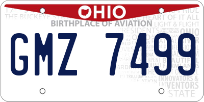 OH license plate GMZ7499